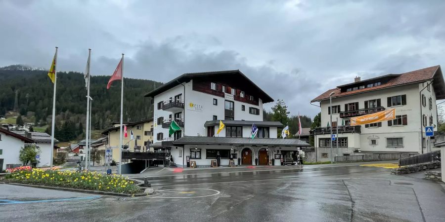 Dorfzentrum Klosters-Serneus.