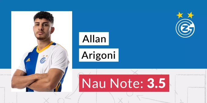 Die Nau.ch-Note für Allan Arigoni von GC. Allan Arigoni GC