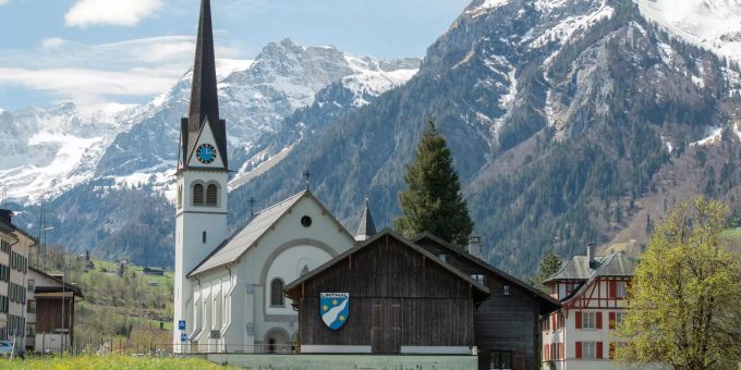 Katholische Kirche in Linthal-Glarus Süd. Katholische Kirche in Linthal-Glarus Süd.
