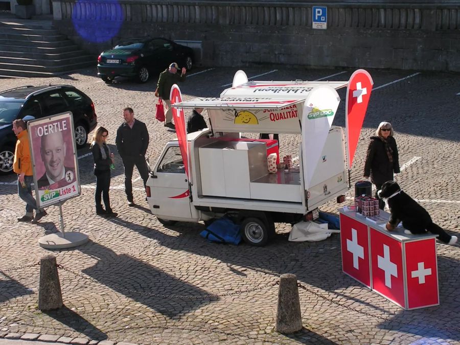 Standaktion Obstmarkt SVP Herisau