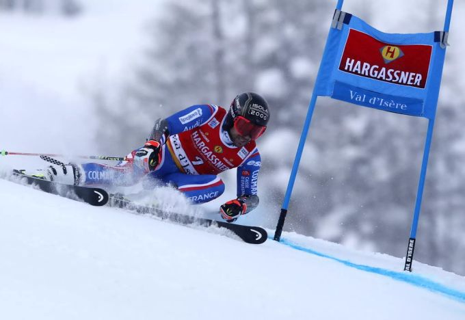 Mathieu Faivre führt hauchdünn vor Marco Odermatt. Mathieu Faivre Marco Odermatt