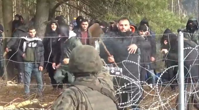 Flüchtlinge Polen Grenze Belarus