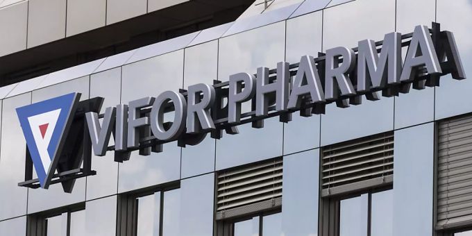 Blick auf eine Filiale des Pharmaunternehmens Vifor Pharma (Archivbild). Blick auf eine Filiale des Pharmaunternehmens Vifor Pharma (Archivbild).