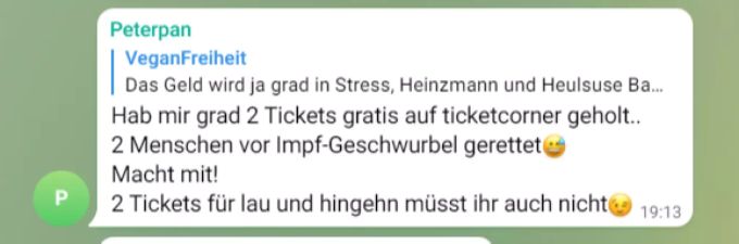 Boykott Impfkonzert Freie Linke