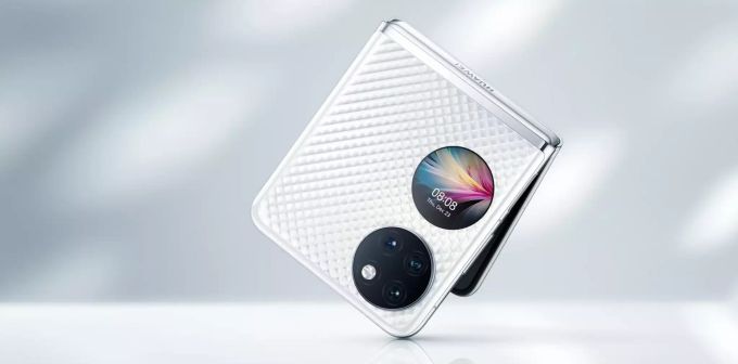 Die weisse Variante des Huawei P50 Pocket soll auch in Europa starten. Huawei P50 Pocket