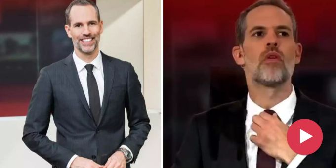 Kaugummi-chätschend - Hier wird Honegger von der SRF-Kamera überrascht