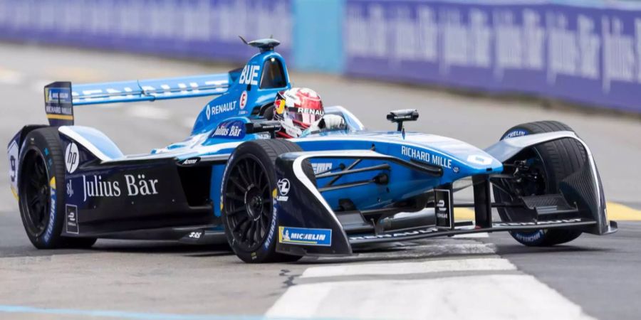 Der Schweizer Rennfahrer Sébastien Buemi in der Formel E.