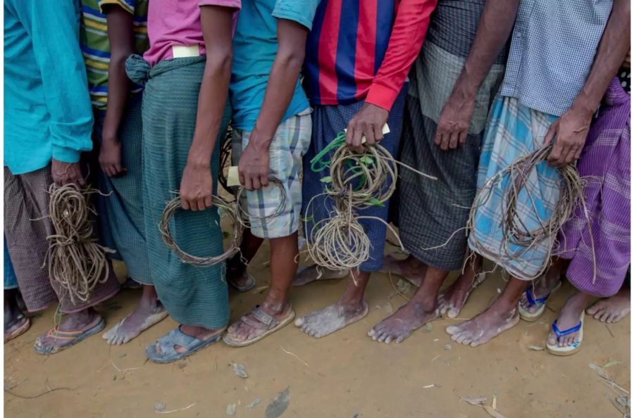 Fast 600 000 Rohingya sind in den Flüchtlingslagern Bangladesch.