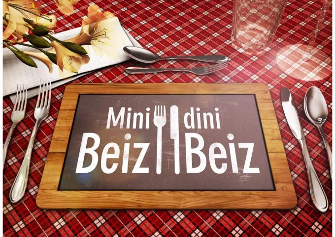 Das Logo von «Mini Beiz, dini Beiz». Das Logo von «Mini Beiz, dini Beiz».