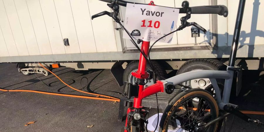 Siegervelo: Auf diesem Brompton gewann Yavor Mitov aus London das Rennen in Bern.