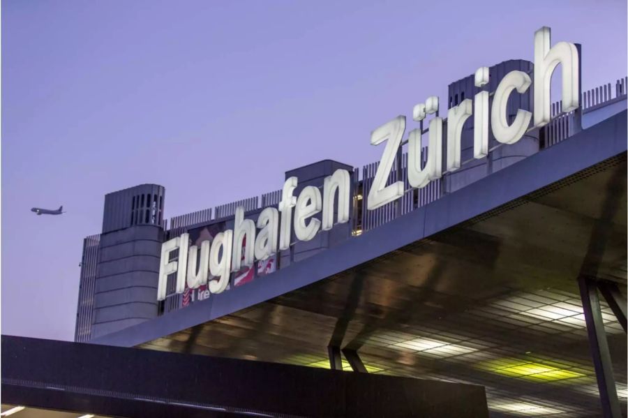 Der Flughafen Zürich.