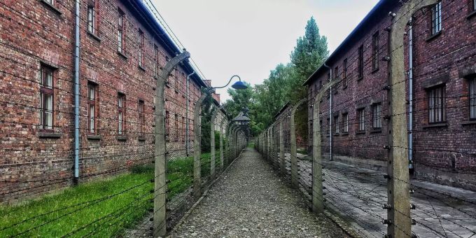 Das Vernichtungslager Auschwitz-Birkenau (Archiv). auschwitz
