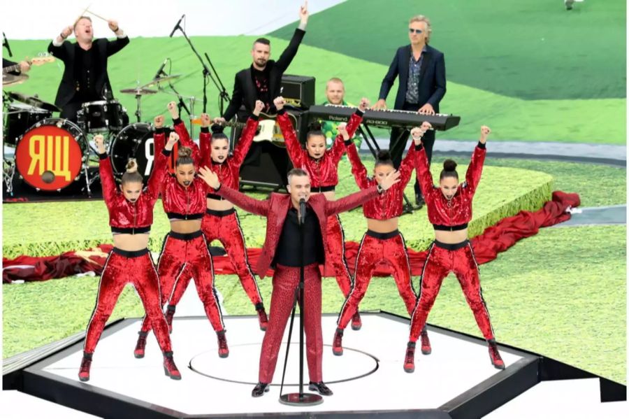 Eigentlich ein gelungener Auftritt von Robbie Williams – doch das Ende seiner Performance sorgte für grosse Aufregung.