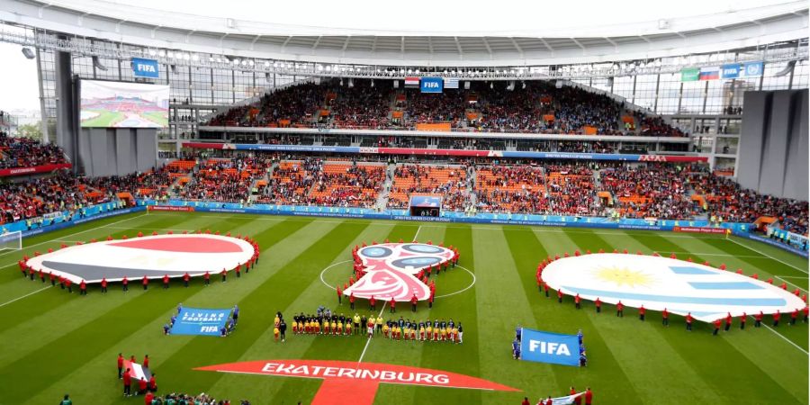 Viele leere Plätze beim zweiten WM-Spiel.