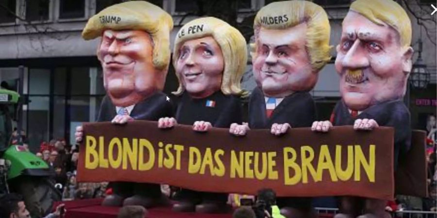 In Düsseldorf gelten die Motive als besonders bissig und provozierend.