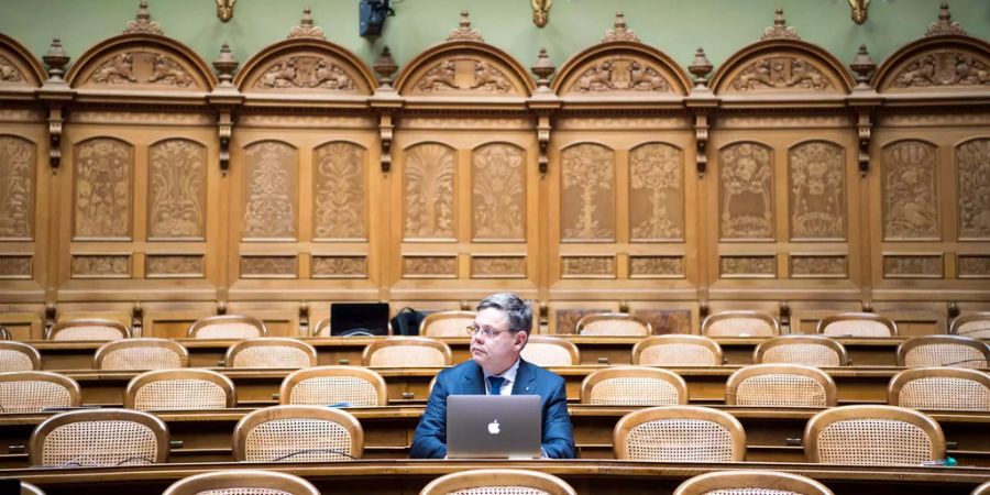 Fühlte sich vor einem Jahr einsam: SVP-Nationalrat Franz Grüter hatte als einziger im Bundeshaus zu Donald Trump gehalten.