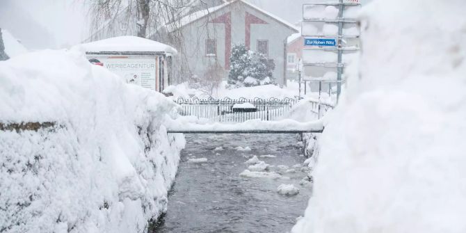 Der Vordernberger Bach in Österreich.