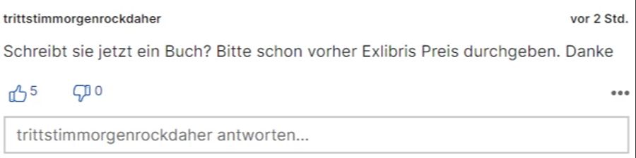 «trittstimmorgenrockdaher» würde sich über Memoiren von Iris Klein freuen.