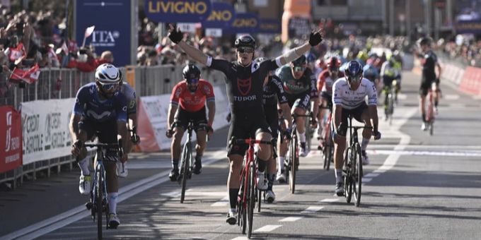 Das Schweizer Tudor-Team gewinnt mit Arvid de Kleijn in Italien sein erstes Rennen der Saison. mailand?turin