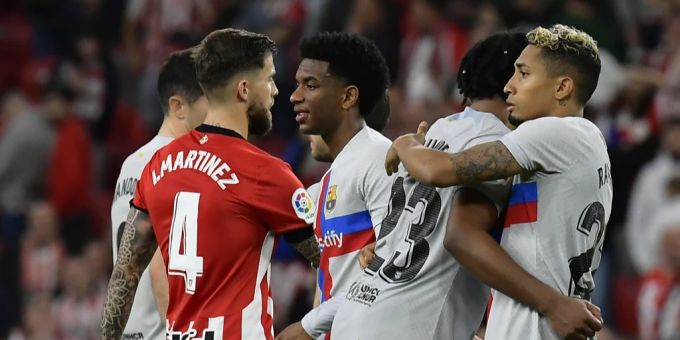 Barcelona gewinnt gegen Athletic Bilbao und bleibt souverän an der Tabellenspitze der spanischen Liga. Barcelona