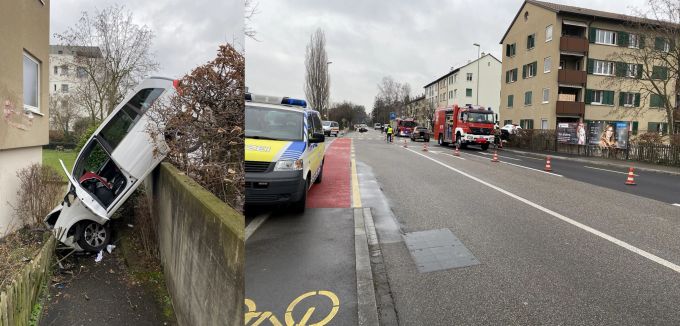 Das total beschädigte Fahrzeug musste geborgen werden. Das total beschädigte Fahrzeug musste geborgen werden.