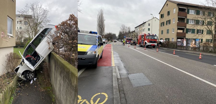 Das total beschädigte Fahrzeug musste geborgen werden.
