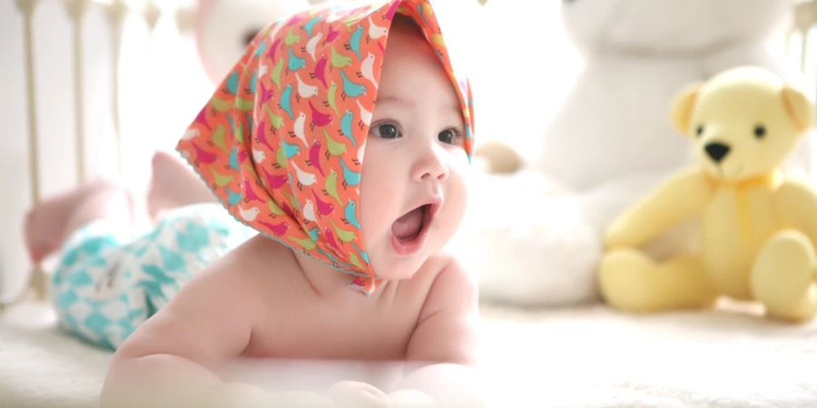 Baby Tuch Kuscheltier Mund