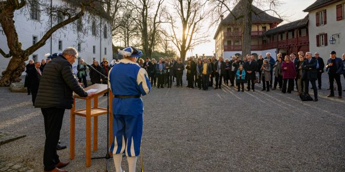 Der Festakt auf dem Schloss Lenzburg.