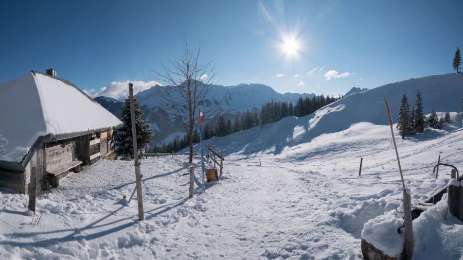 Panoramablick beim Schwarzsee.