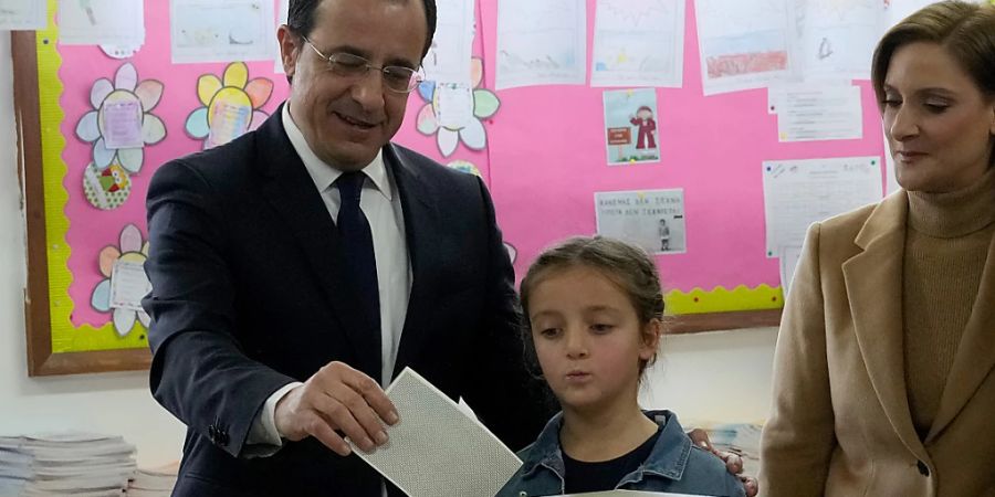 Der ehemalige Aussenminister von Zypern, Nikos Christodoulides, gilt als einer der Favoriten bei der Wahl. Foto: Petros Karadjias/AP/dpa