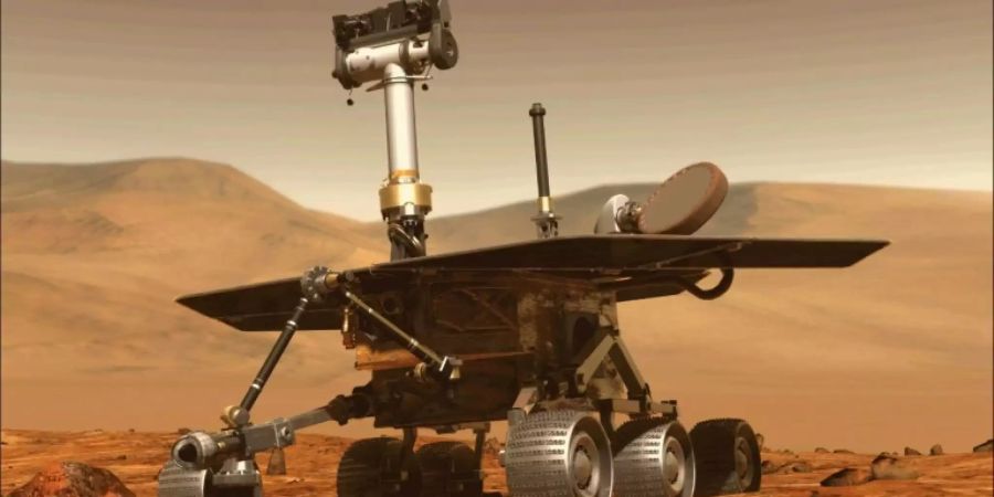 Ein computergeneriertes Bild des Marsroboters «Opportunity»