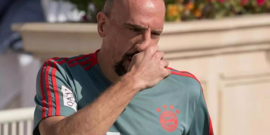 Franck Riberys Vertrag beim FC Bayern München läuft am Saisonende aus. Foto: Peter Kneffel