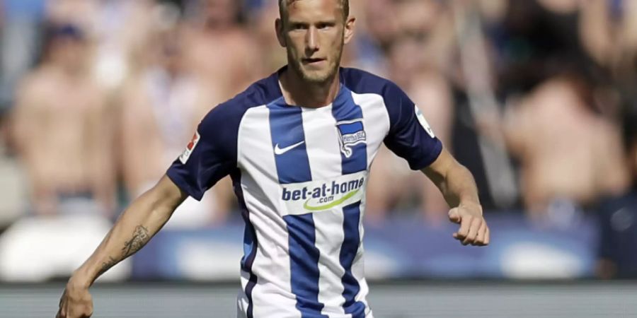 Fabian Lustenberger bestreitet heute Samstag seine letzte Partie für Hertha Berlin