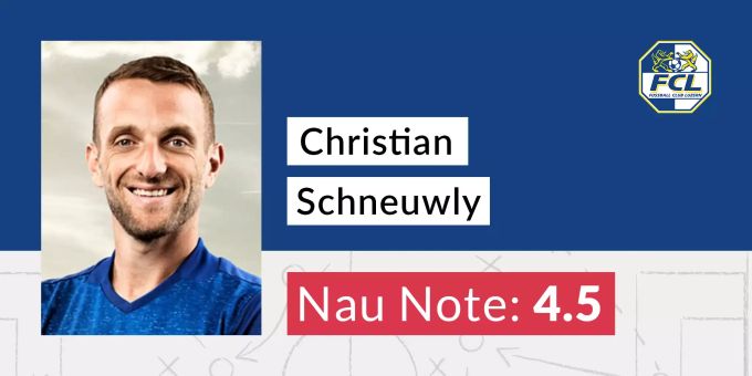 Christian Schneuwly erreicht die Nau-Note von 4.5. Christian Schneuwly