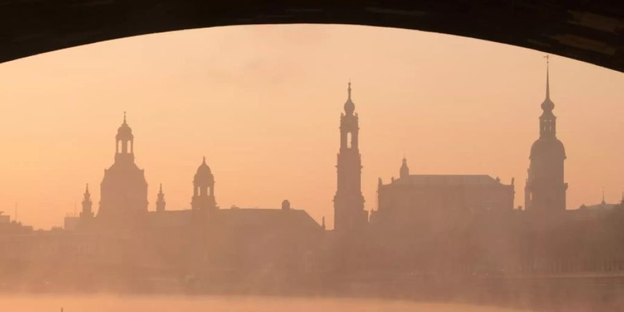 Blick auf die sächsische Landeshauptstadt Dresden