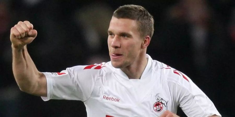Freute sich im fernen Japan über den Aufstieg seines Herzensclub FC Köln: Lukas Podolski. Foto (Archiv): Rolf Vennenbernd Foto: Rolf Vennenbernd