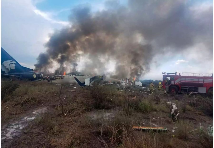 Alle 103 Menschen an Bord überlebten den Flugzeugabsturz in Mexiko.