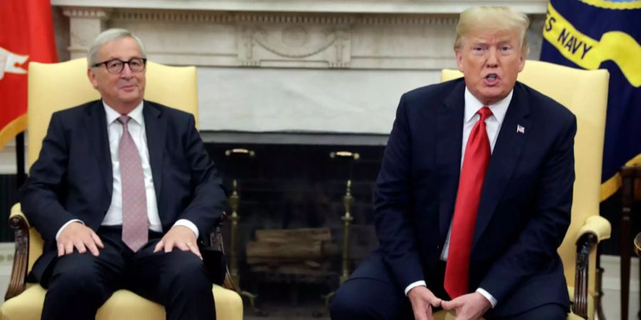 Donald Trump erwartete schon im Vorfeld positive Ergebnisse aus dem Treffen mit Jean-Claude Juncker.