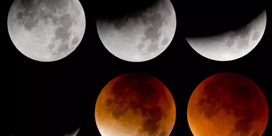 totale mondfinsternis blutmond