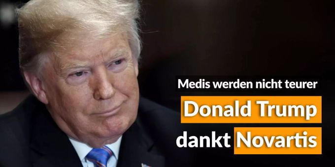 Keine Preiserhöhung - Trump lobt Novartis Keine Preiserhöhung - Trump lobt Novartis