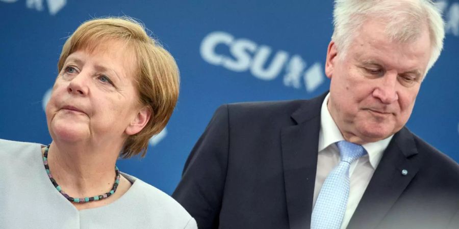 Sie kamen auf einen Nenner: Bundeskanzlerin Angela Merkel (CDU) und Innenminister Horst Seehofer (CSU).