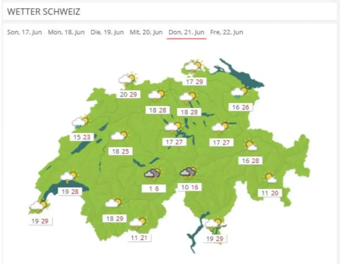 Sommerbeginn Am 21 Juni Scheint Die Sonne Am Langsten