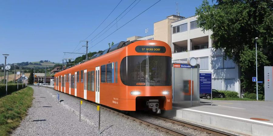 Die Linie S7 ist die meistfrequentierte S-Bahnstrecke im Kanton Bern. Mit acht Niderflurtüren soll der Fahrgastwechsel beschleunigt werden.