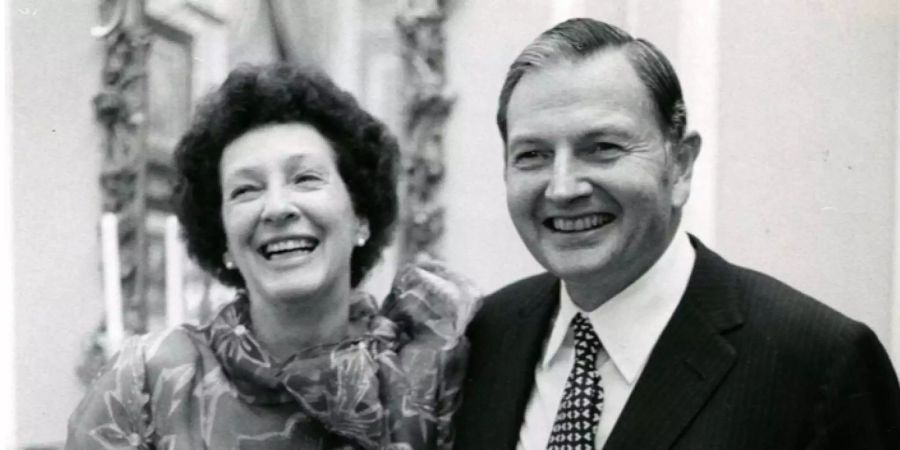 David Rockefeller und seine Frau Peggy (undatiert).