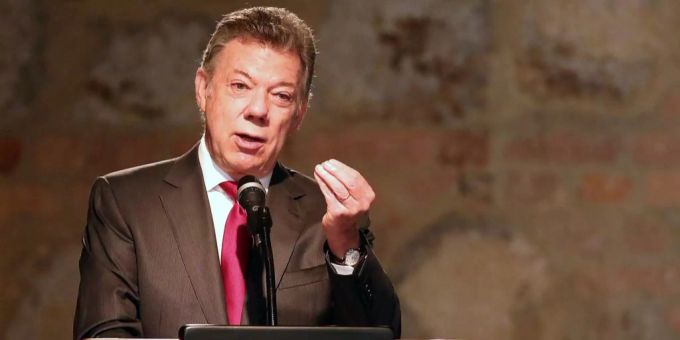 Kolumbiens Staatschef Santos eröffnete die Konferenz Kolumbiens Staatschef Santos eröffnete die Konferenz