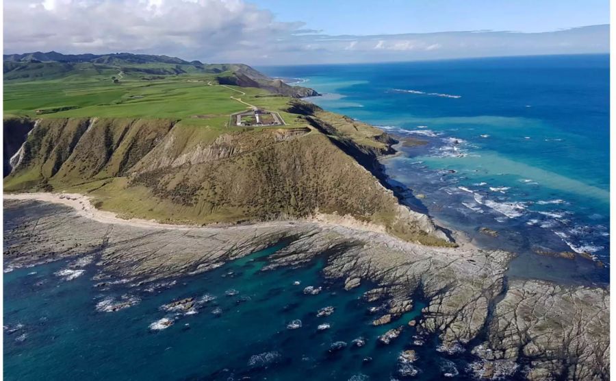 Die Mahia Peninsula in Neuseeland.