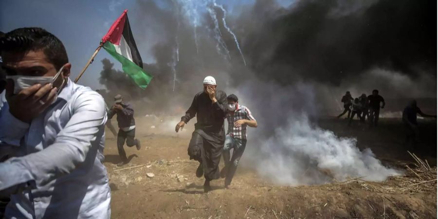 Gaza-Grenze: Tödliche Konfrontation von Palästinensern und israelischen Soldaten.