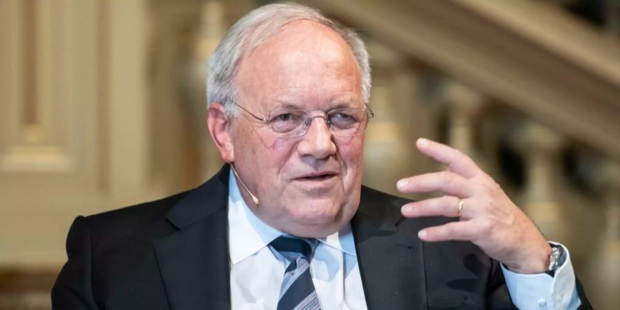 Bundesrat Johann Schneider-Ammann spricht beim Vierertreffen der deutschsprachigen Wirtschaftsminister in Zürich.