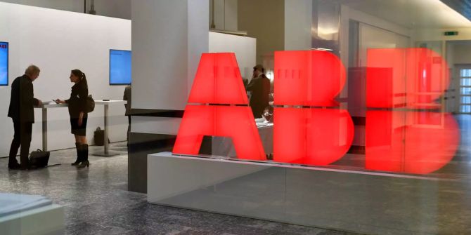 Das Logo von ABB.