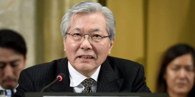 Tadamichi Yamamoto, UN-Sondergesandter im Konflikt in Afghanistan. Tadamichi Yamamoto, UN-Sondergesandter im Konflikt in Afghanistan.